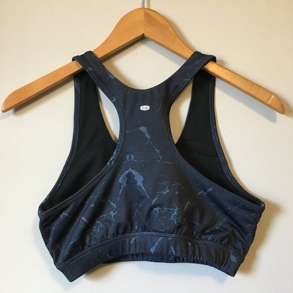 Ellesport Navy Cool Plus Technology Racerback Sports Bra Large - Picture 2 of 10